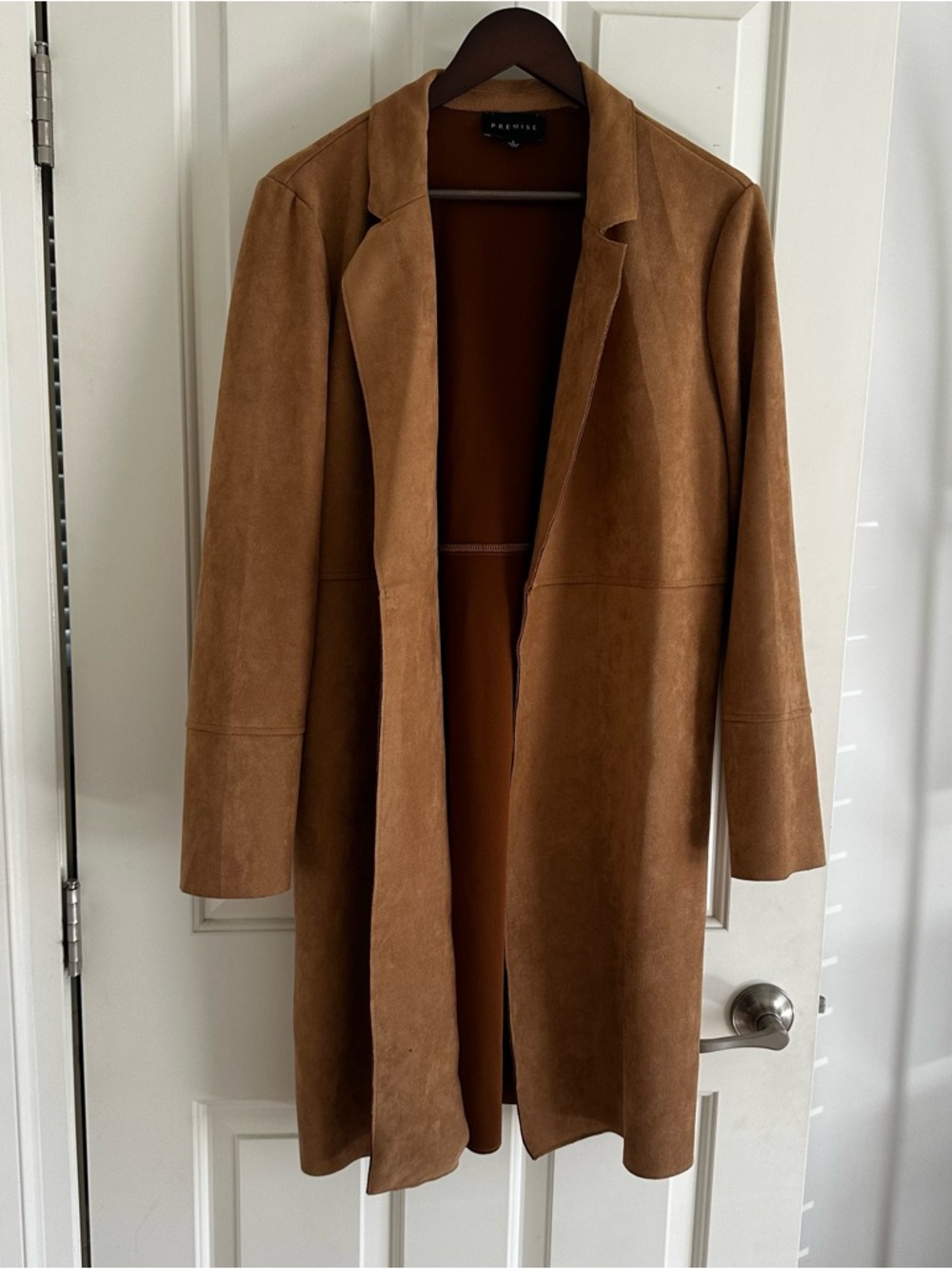 Premise Brown Suede-Look Jacket - Picture 2 of 3